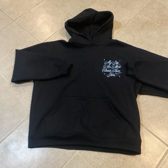 PacSun Other - PacSun Black Hoodie with Blue Graphic